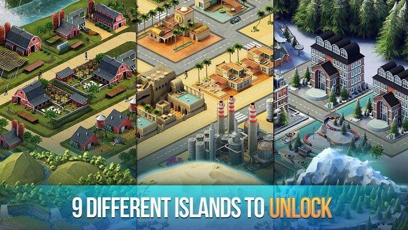 Đảo thành phố 3 mod android