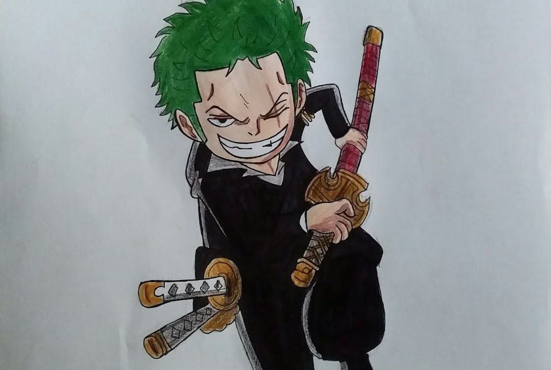 Ảnh kiếm sĩ Zoro chibi