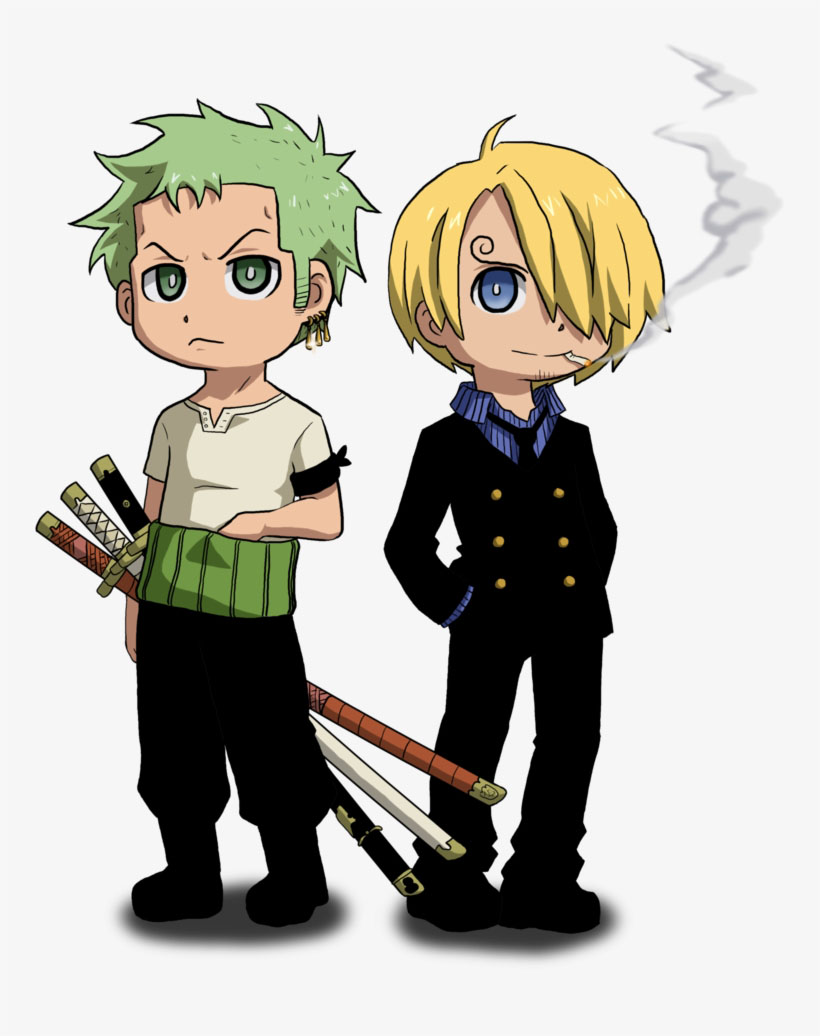 Sanji Zoro chibi.  những bức ảnh