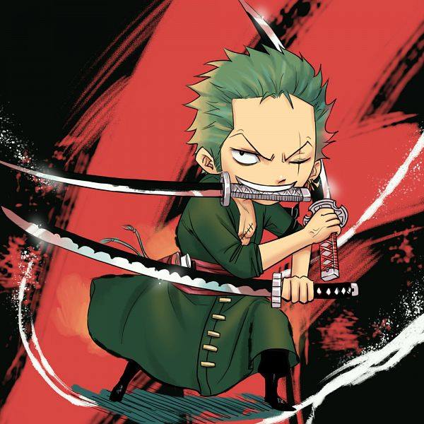 Hình ảnh kiếm sĩ Zoro chibi