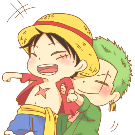 Zoro và Luffy Chibi