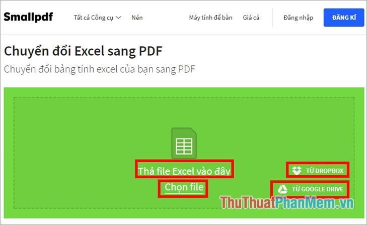 4 cách chọn file Excel cần chuyển