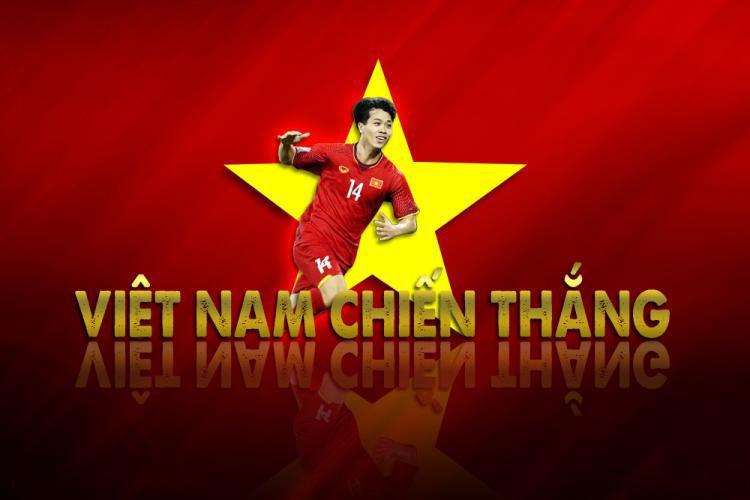 Hình ảnh lá cờ Việt Nam cổ vũ đội tuyển bóng đá