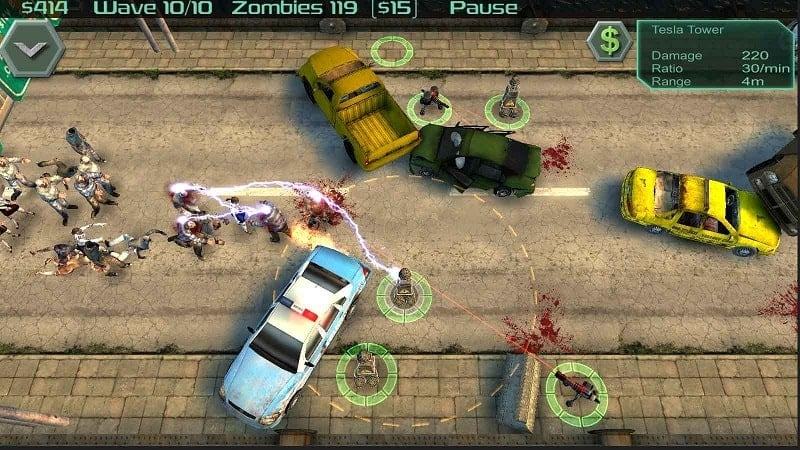 Chế độ Phòng thủ Zombie cho android