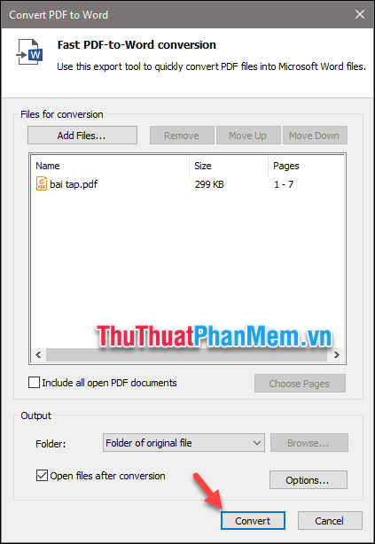 Chuyển đổi định dạng tệp PDF sang Word