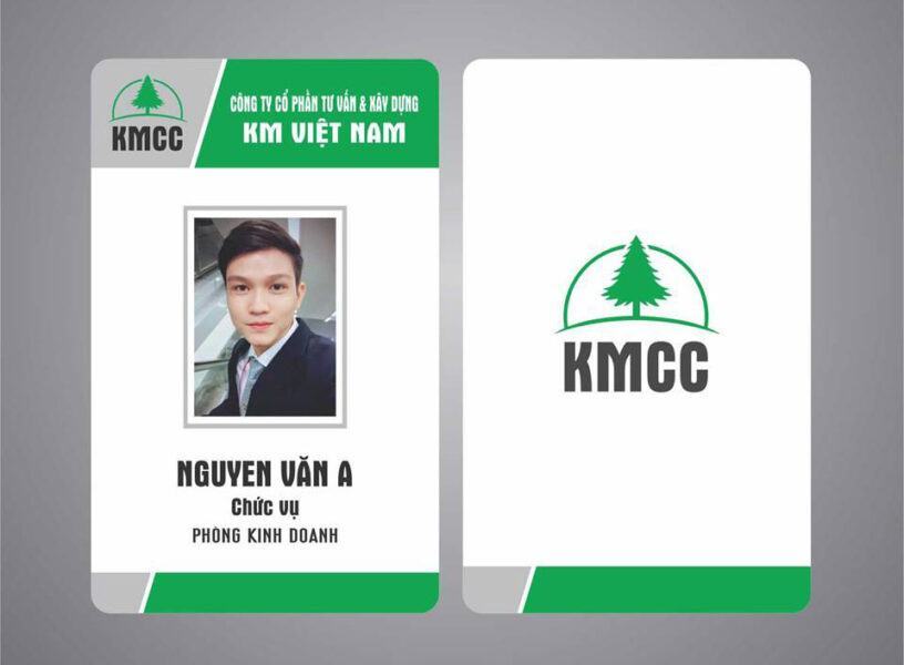 Mẫu thẻ nhân viên kinh doanh