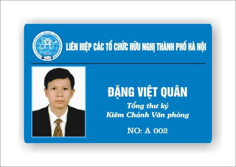 Mẫu thẻ nhân viên tổ chức