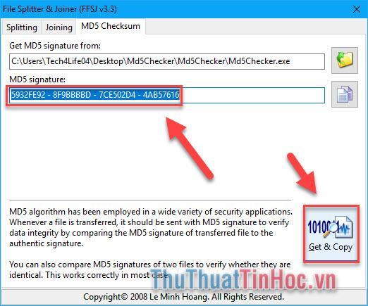 Check mã MD5, check mã MD5 của bất kỳ file nào trên máy tính nhanh chóng, chính xác9