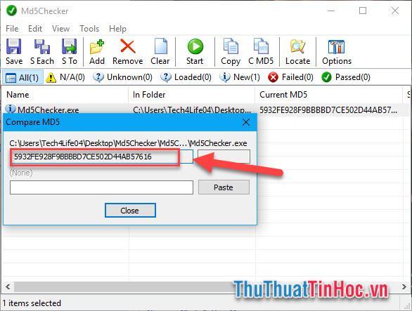 Check mã MD5, check mã MD5 của bất kỳ file nào trên máy tính nhanh chóng và chính xác1