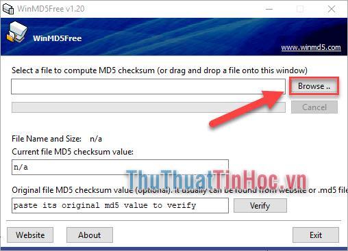 Check mã MD5, check mã MD5 của bất kỳ file nào trên máy tính nhanh chóng, chính xác8