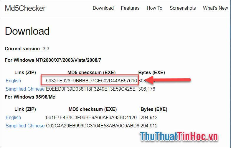 Check mã MD5, check mã MD5 file bất kỳ trên máy tính nhanh chóng, chính xác