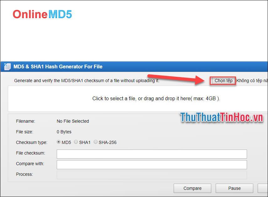 Check mã MD5, check mã MD5 của bất kỳ file nào trên máy tính nhanh chóng, chính xác13