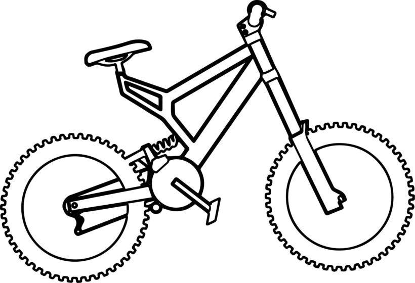 Tranh tô màu xe đạp cho bé tập tô màu (45)