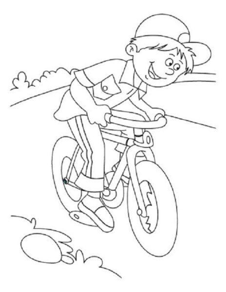 Tranh tô màu xe đạp cho bé tập tô (17)