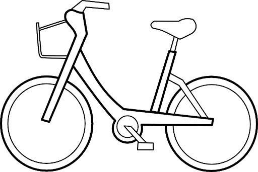 Tranh tô màu xe đạp cho bé tập tô (15)