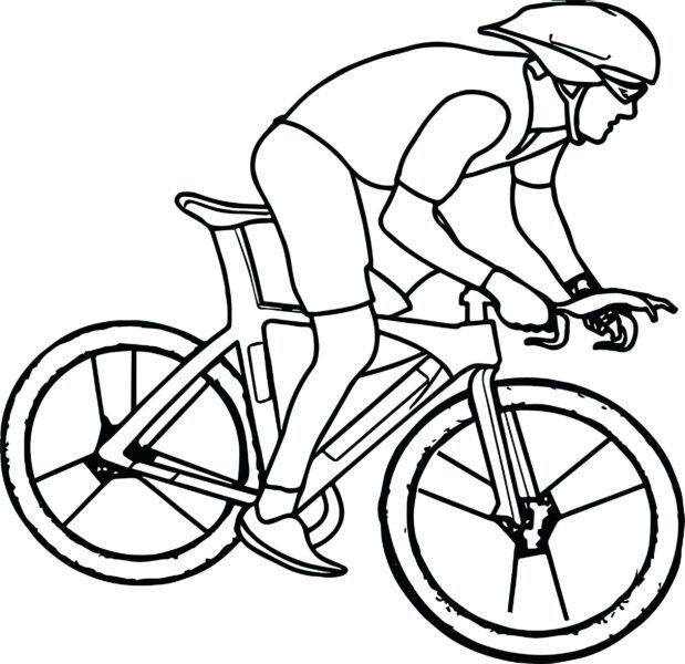 Tranh tô màu xe đạp cho bé tập tô màu (1)