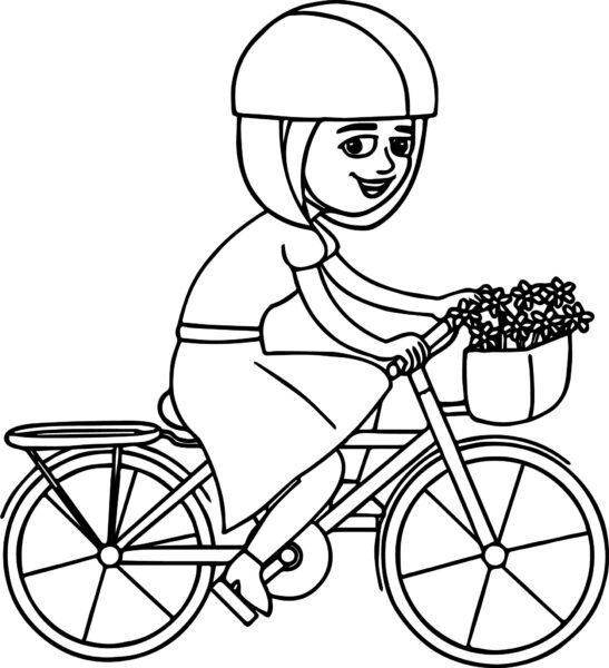 Tranh tô màu xe đạp cho bé tập tô màu (7)