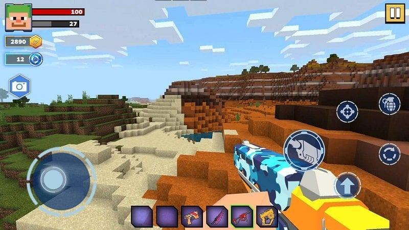 Bản mod Fire Craft 3D Pixel World miễn phí