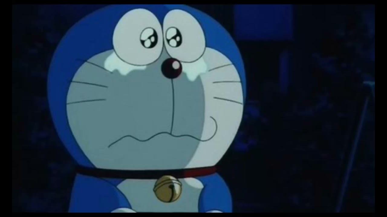Hình ảnh Doraemon khóc thầm