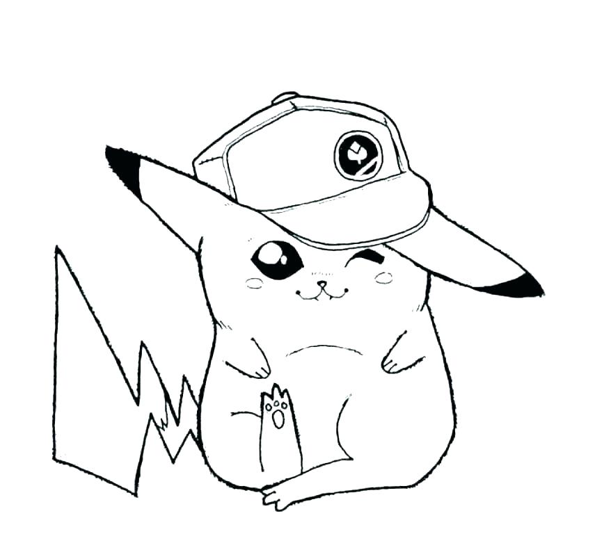 Hình ảnh pikachu cho bé tập vẽ