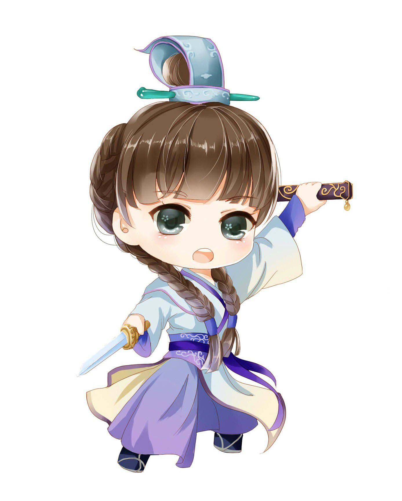 Ảnh màu anime chibi đẹp nhất