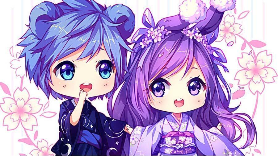 Ảnh anime chibi boy girl đẹp