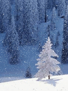 Hoạt hình mùa đông tuyết rơi tuyệt đẹp