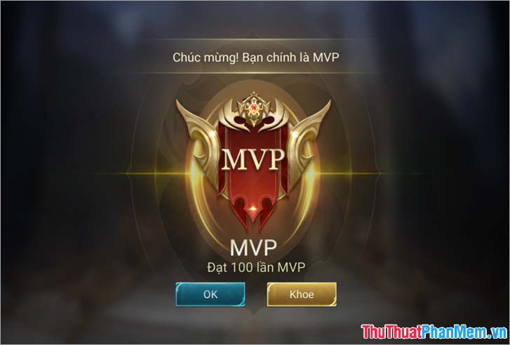 Điều kiện đạt MVP