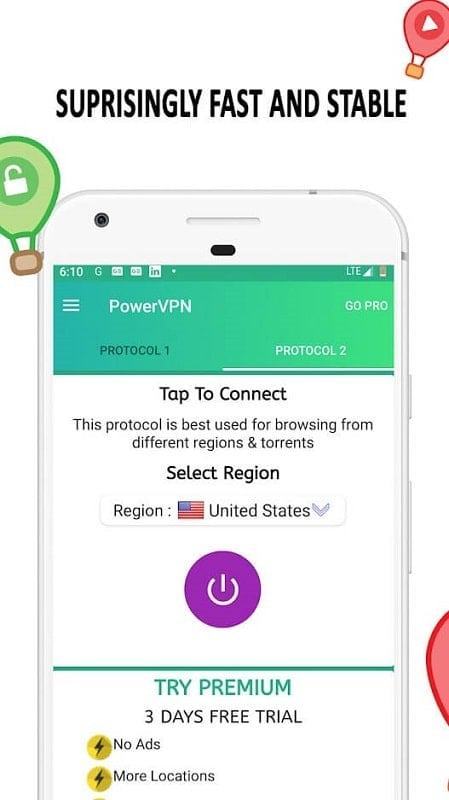 Chế độ VPN mạnh mẽ