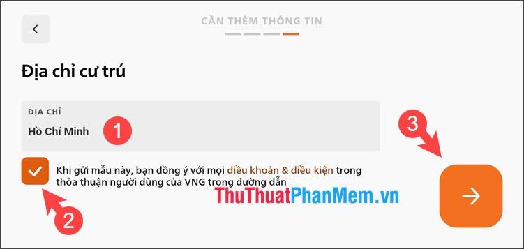 Đánh dấu vào thỏa thuận & điều kiện