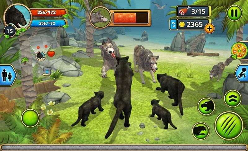 Gia đình Panther Sim trực tuyến mod android