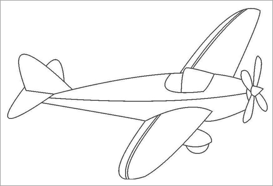 Beautiful airplane pictures for kids to color