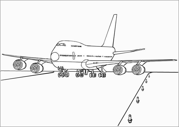 Airplane theme coloring pages for kids