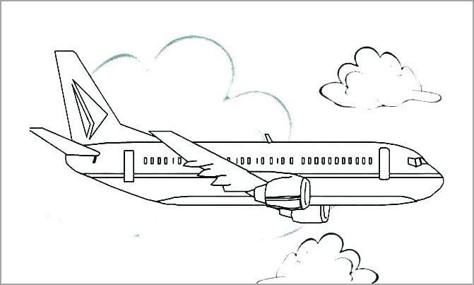 Airplane coloring book for kids