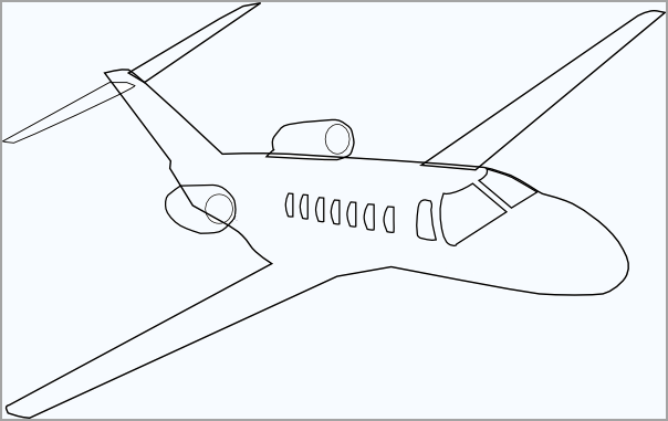 Airplane coloring book