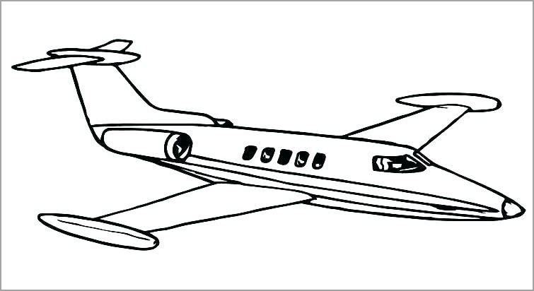 Airplane theme coloring page