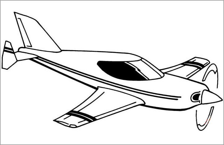 The best airplane coloring page