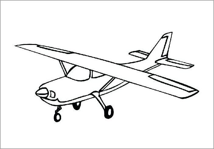 Airplane coloring page