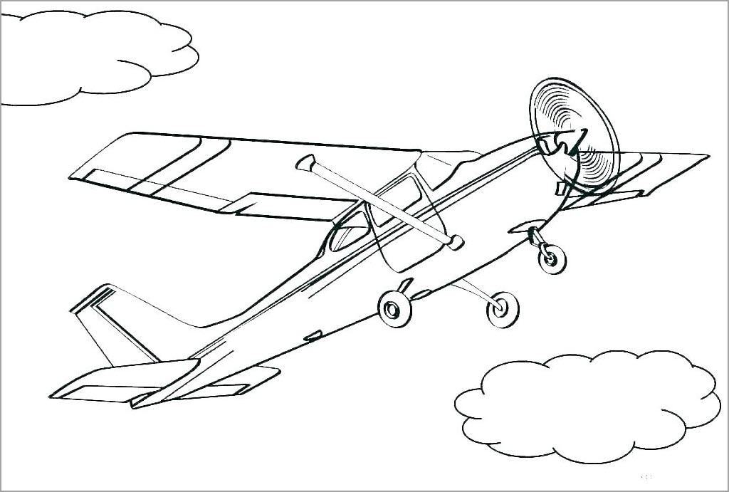 Airplane coloring book