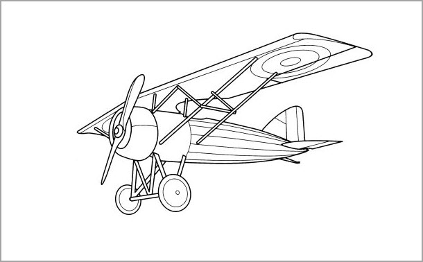 Airplane coloring book