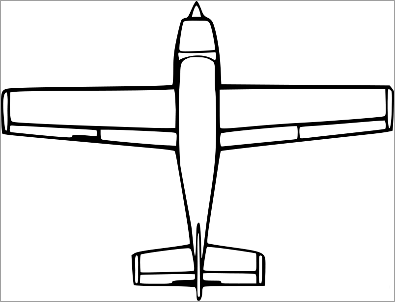 Coloring plane for kids