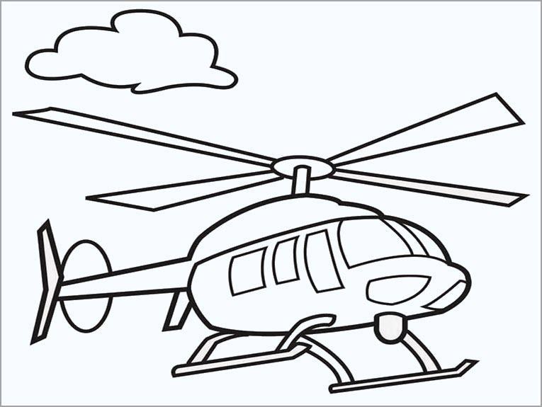 Helicopter coloring book