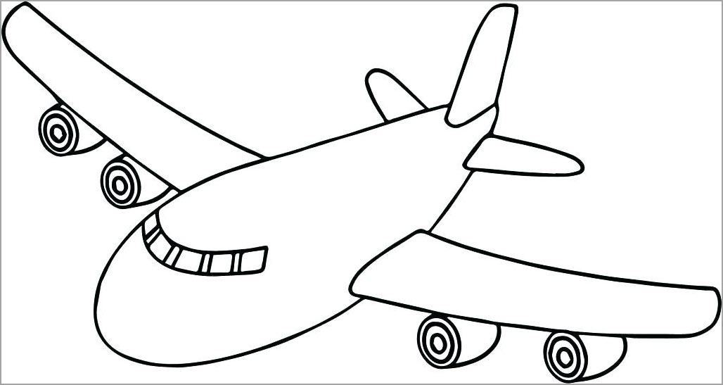 Coloring pictures of airplanes