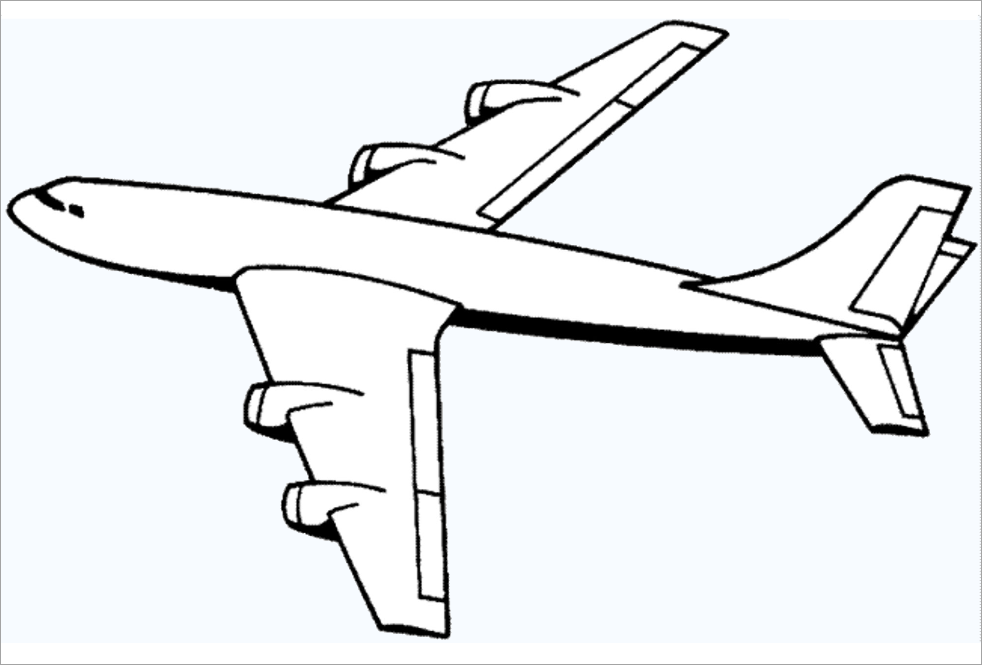 Airplane coloring pages