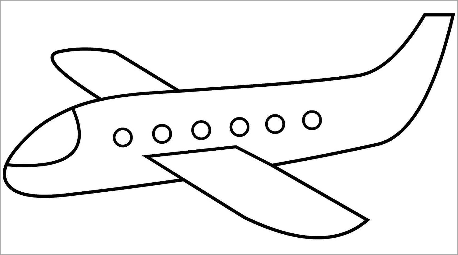 Airplane coloring book