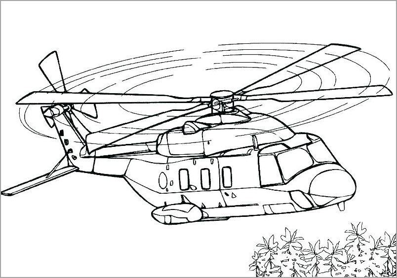 Airplane coloring pages for kids