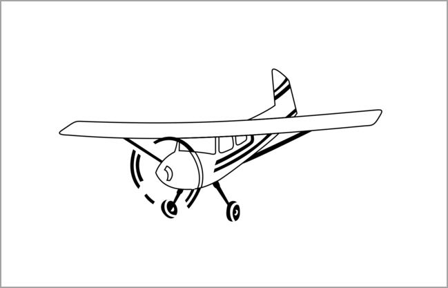 The most beautiful airplane coloring pages for kids