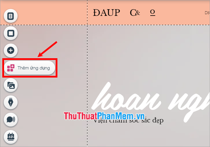 Thêm ứng dụng vào trang web của bạn