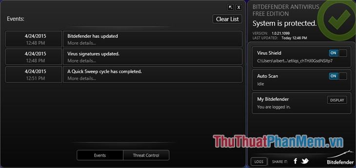 Bitdefender Phần mềm diệt virus miễn phí