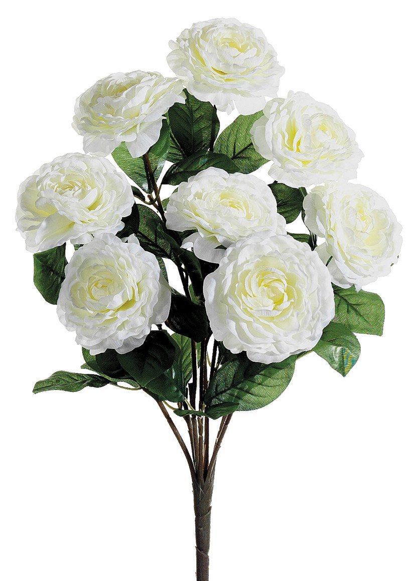 Bó hoa trà giả màu trắng cực đẹp